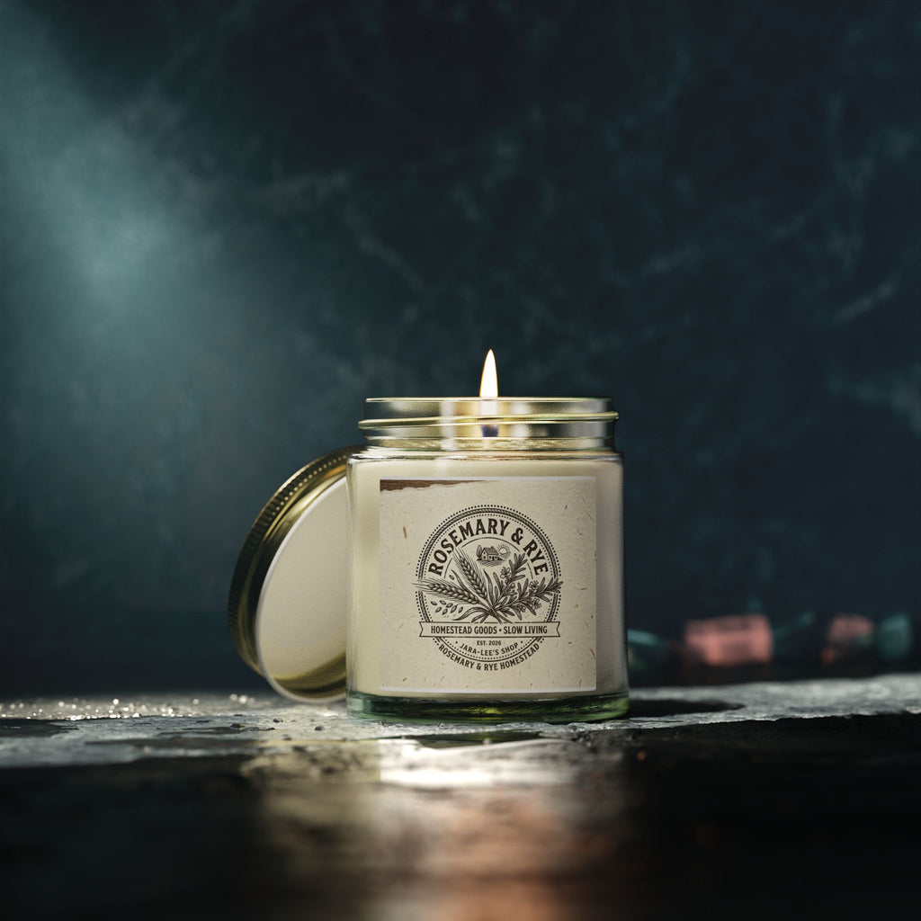 Coconut Apricot Scented Candle — 4oz & 9oz Glass Jar (Coconut Apricot Wax)