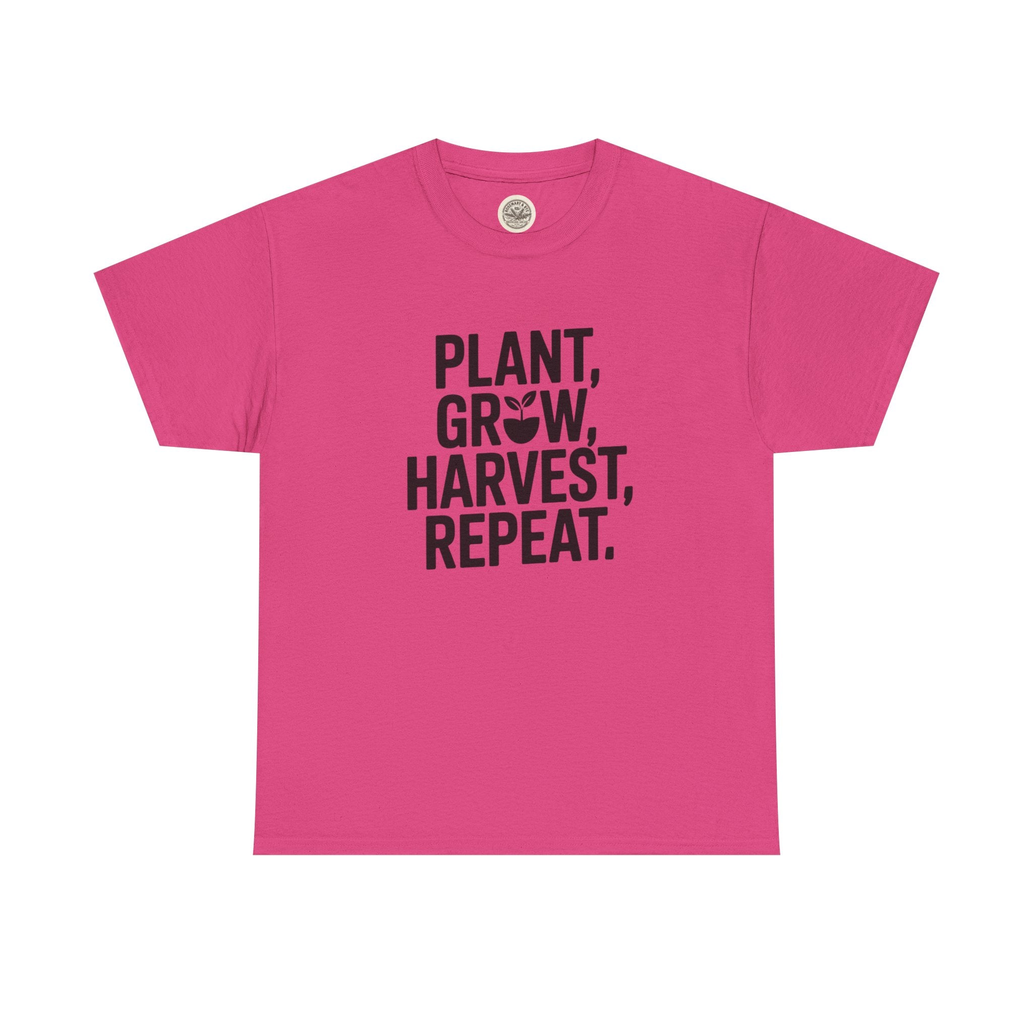 Gardening Tee — "Plant, Grow, Harvest, Repeat."