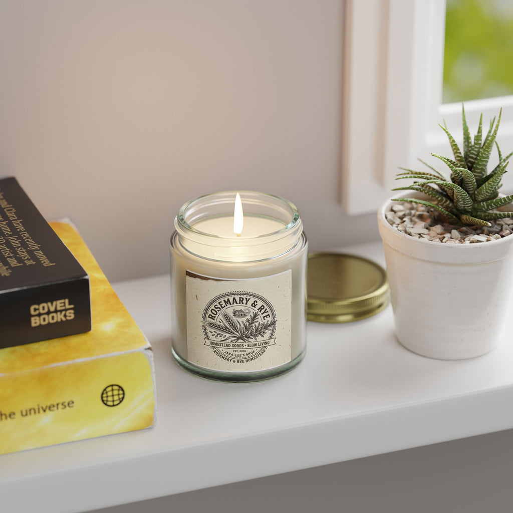 Coconut Apricot Scented Candle — 4oz & 9oz Glass Jar (Coconut Apricot Wax)