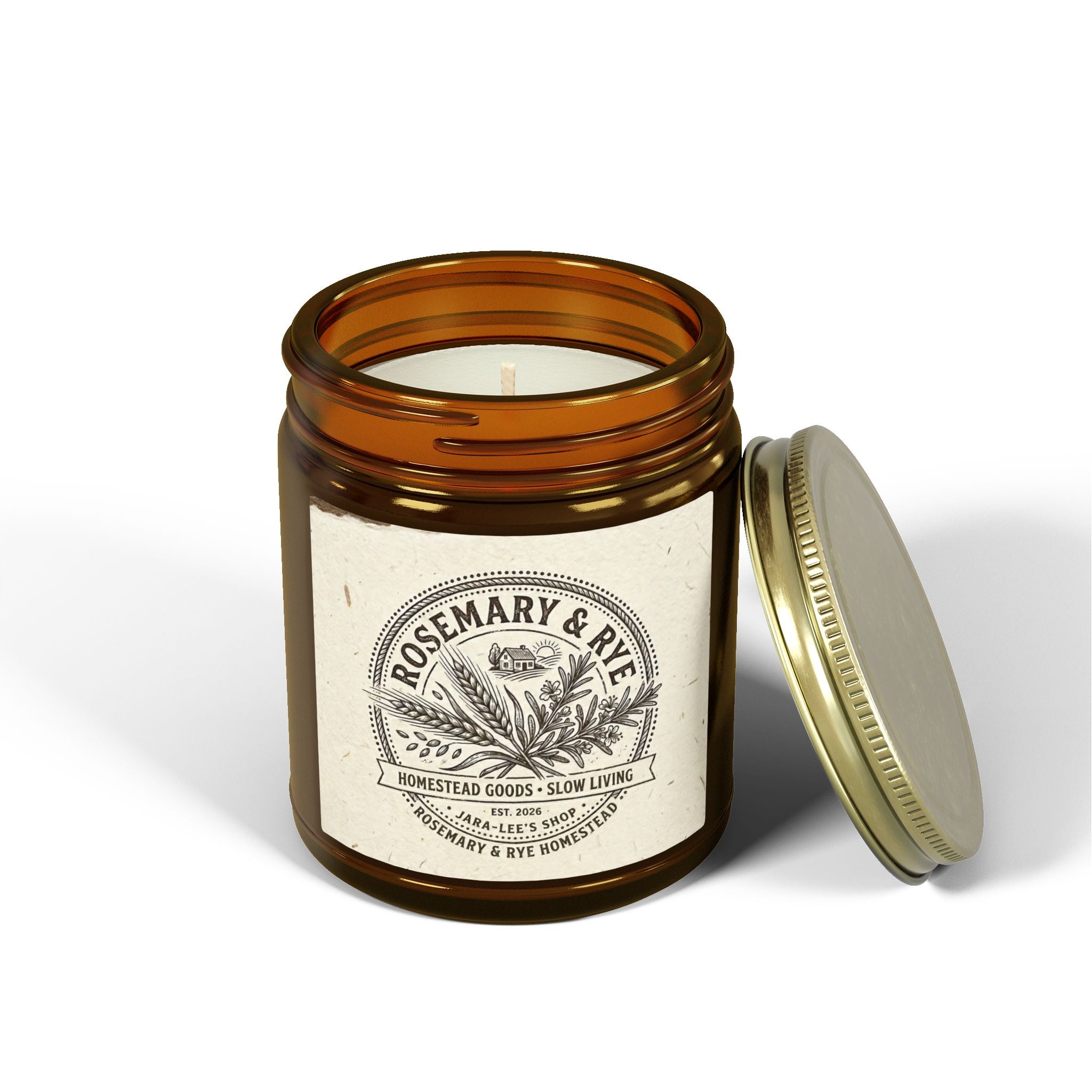 Coconut Apricot Scented Candle — 4oz & 9oz Glass Jar (Coconut Apricot Wax)