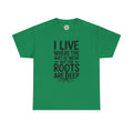 Rural Roots Tee — "I live where the WiFi is weak but the roots are deep" Cotton Shirt