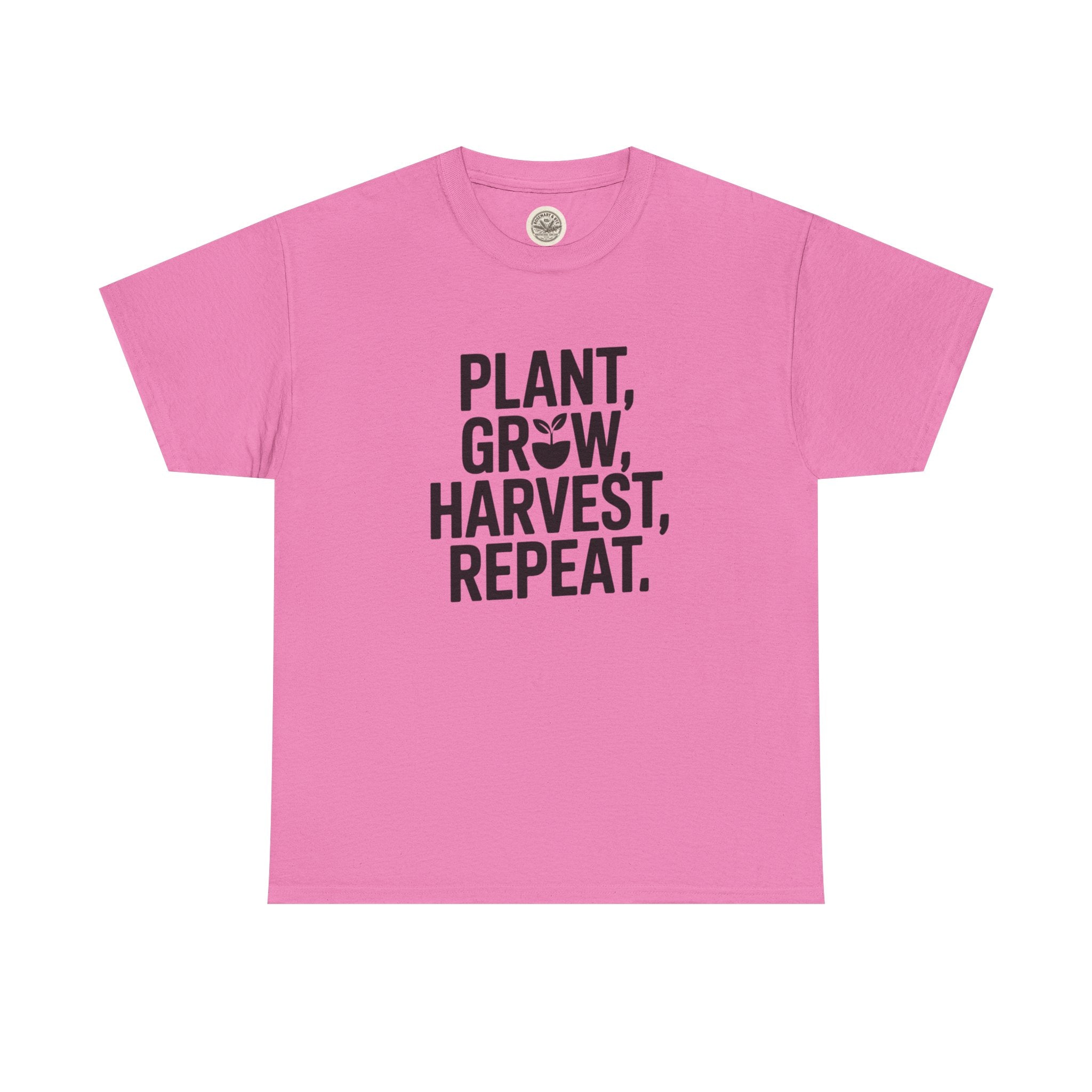 Gardening Tee — "Plant, Grow, Harvest, Repeat."