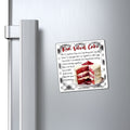 Red Velvet Cake Recipe Magnet — Kitchen Recipe Refrigerator Magnet