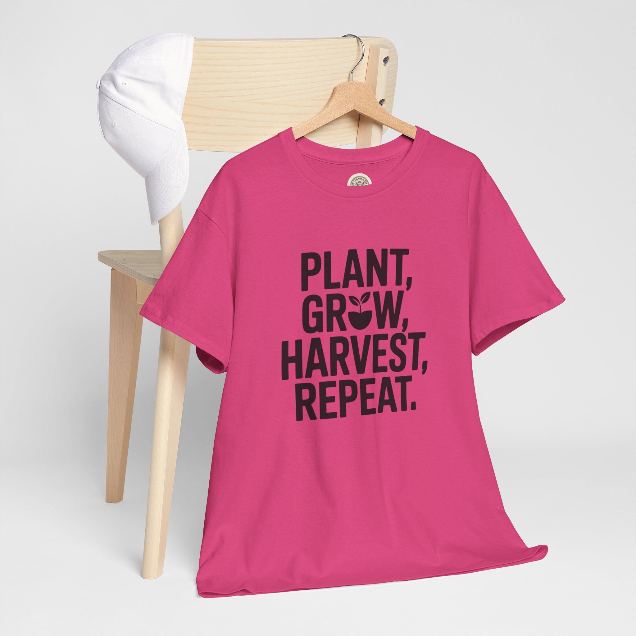 Gardening Tee — "Plant, Grow, Harvest, Repeat."